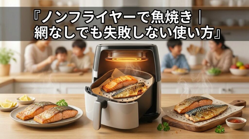 ノンフライヤーで魚焼き｜網なしでも失敗しない使い方