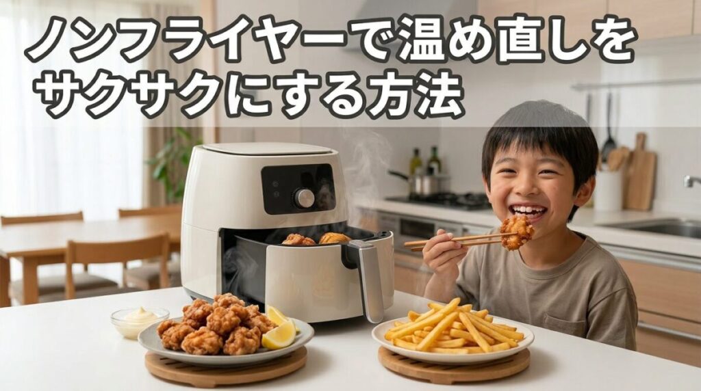ノンフライヤーで温め直し
