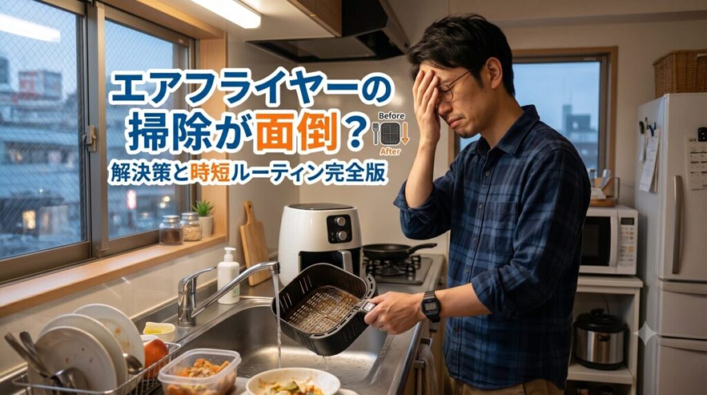 エアフライヤーの掃除が面倒？解決策と時短ルーティン完全版