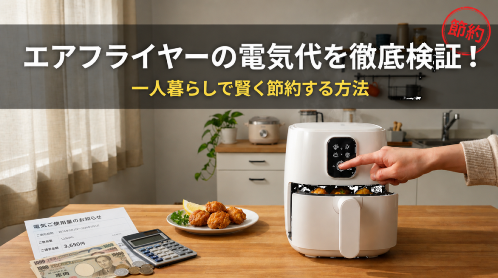 エアフライヤーの電気代を徹底検証！