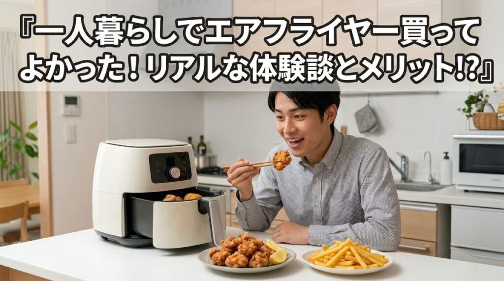 一人暮らしでエアフライヤー買ってよかった