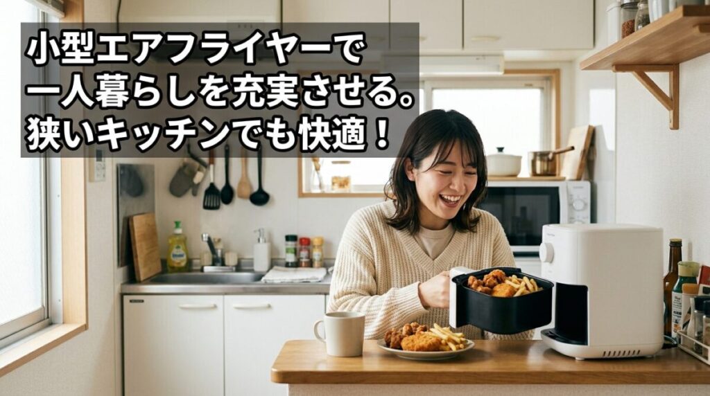 小型エアフライヤーで一人暮らし
